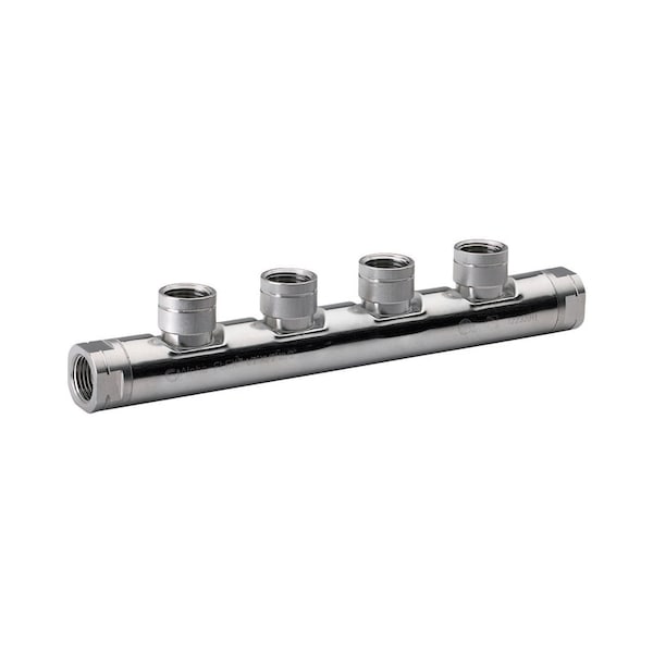 Home-Flex 1/2 in. FPT X 1/2 in. D FPT 1/2 in. D FIP Steel Manifold 11-050504 - main